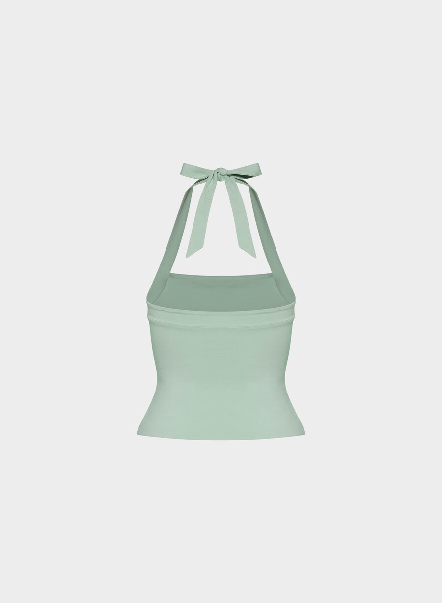 casual contour optimum halter topp terrace sage