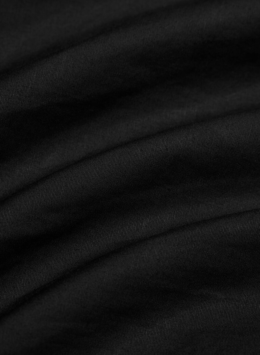 courtyard poplin kjole svart
