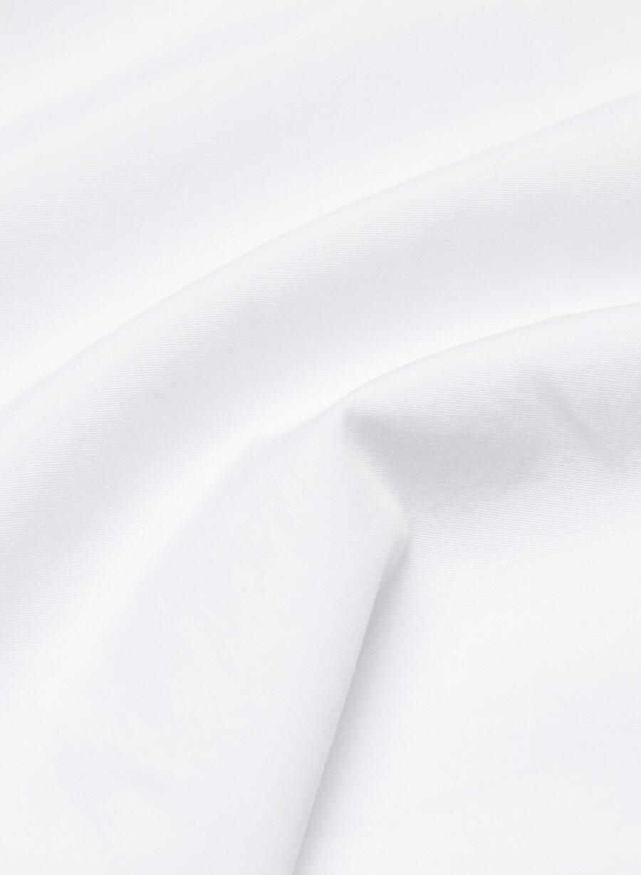 revive poplin minikjole knallhvit