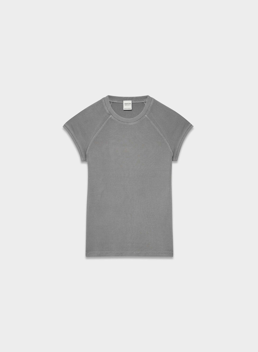 homestretch rib cassette capsleeve t-skjorte vintage rvrtstn grÅ