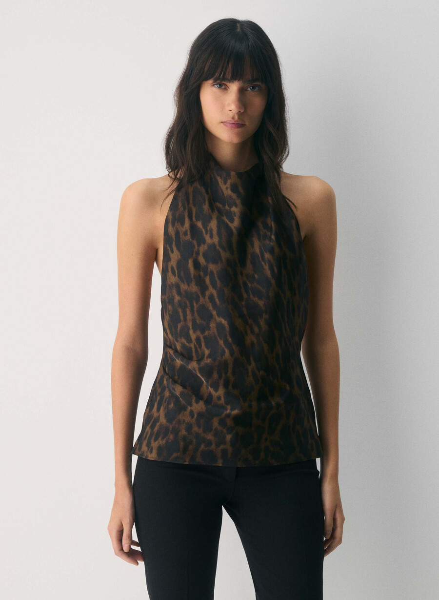 publikum satengtopp cello brunsvart