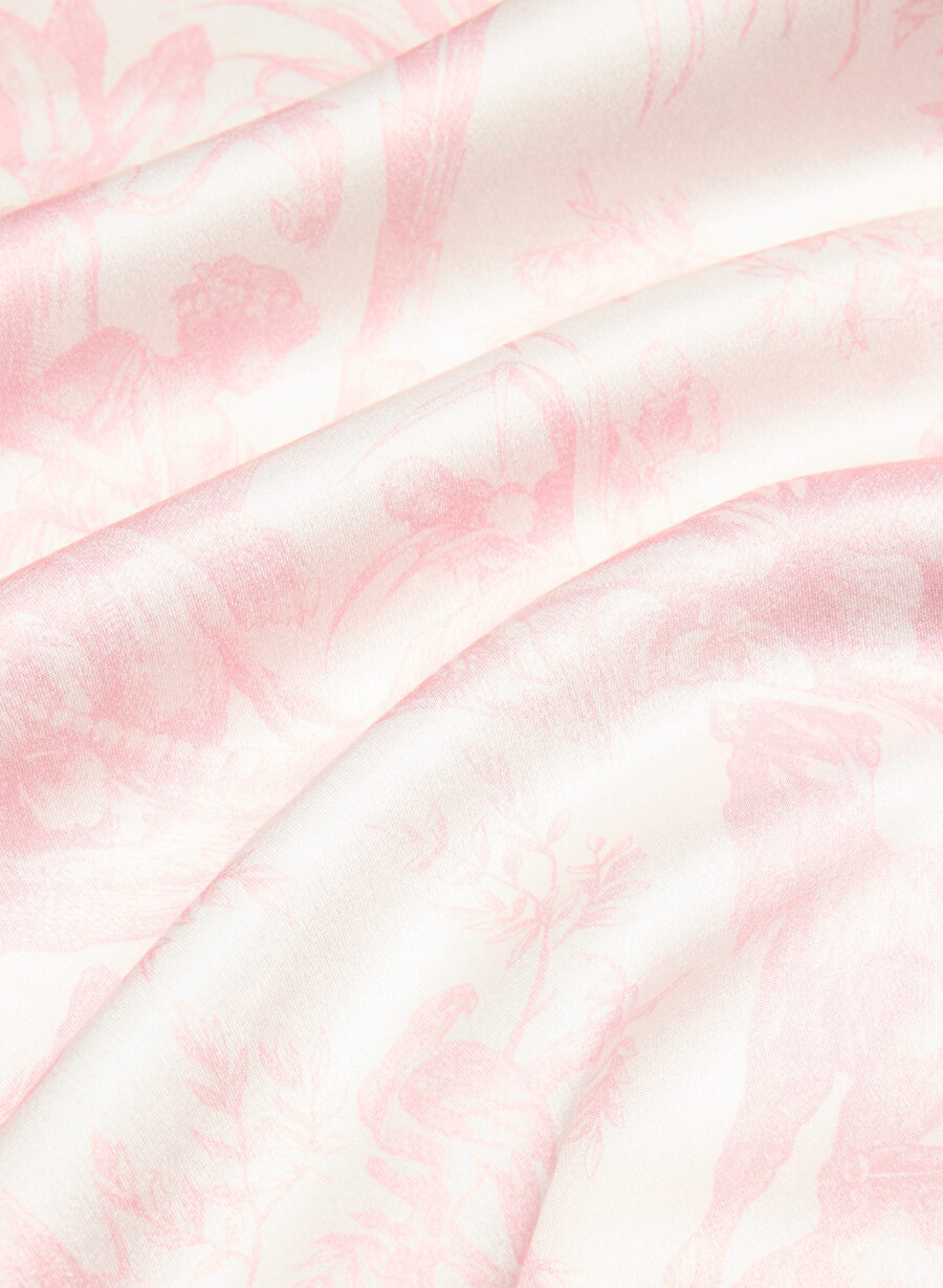 nightside silke pysjamasskjorte lght bch dk cpd rosa