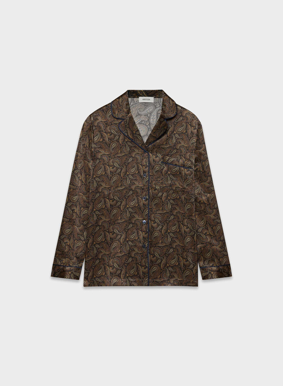 nightside silk pyjamasskjorte drk nt nvycnmn