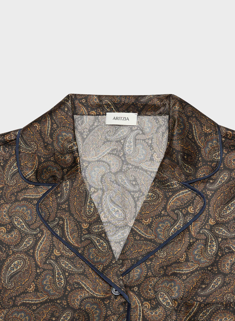 nightside silk pyjamasskjorte drk nt nvycnmn