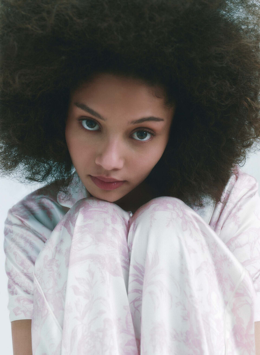nightside silke kortermet pyjamasskjorte lght bch dk cpd rosa