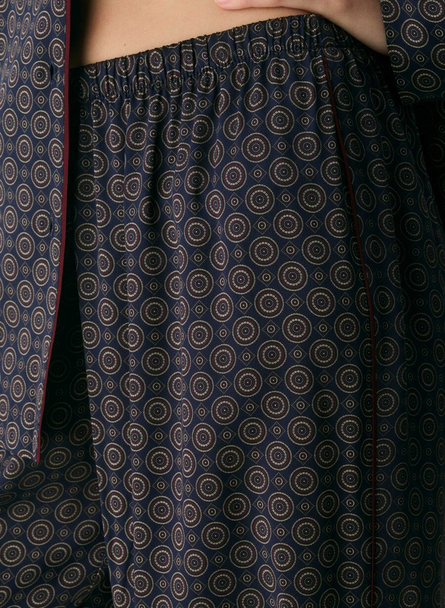 nightside silke pyjamasbukse admiral cardamon
