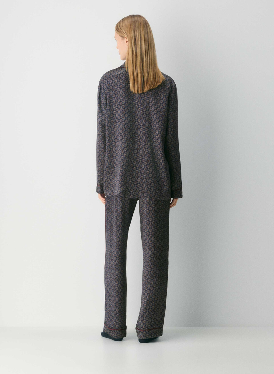 nightside silke pyjamasbukse admiral cardamon