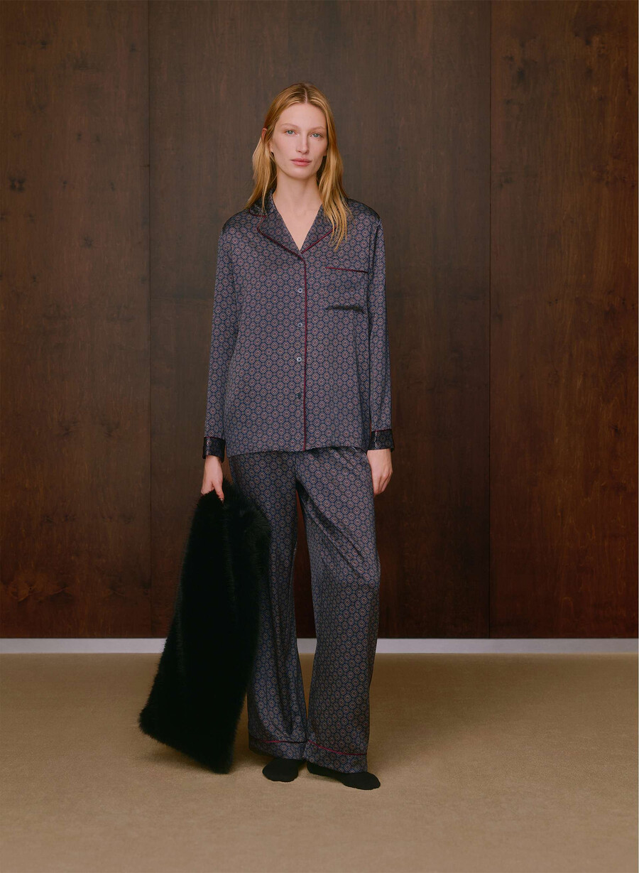 nightside silke pyjamasbukse admiral cardamon
