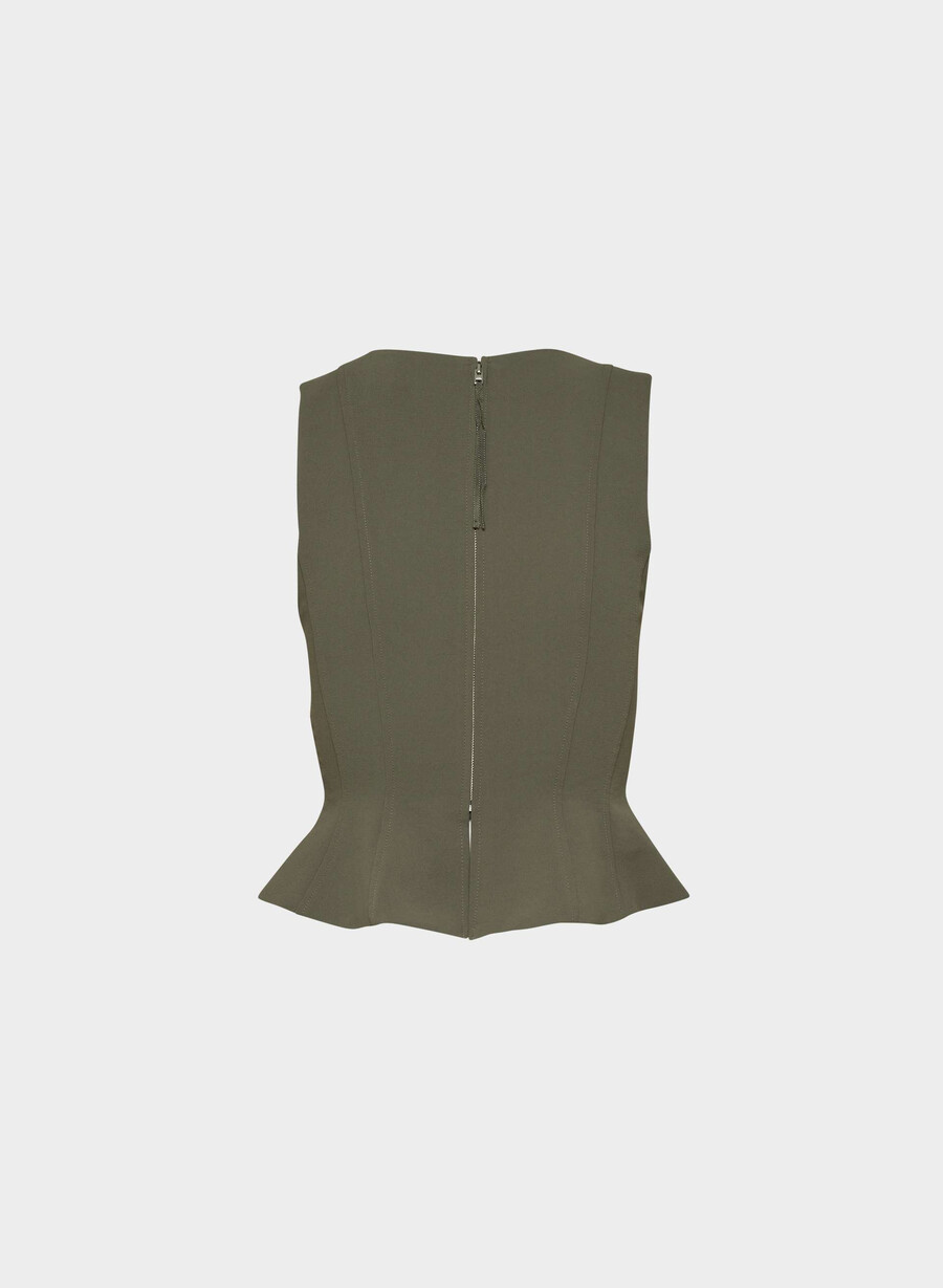 rhodora bustier - crepette mØrk olive