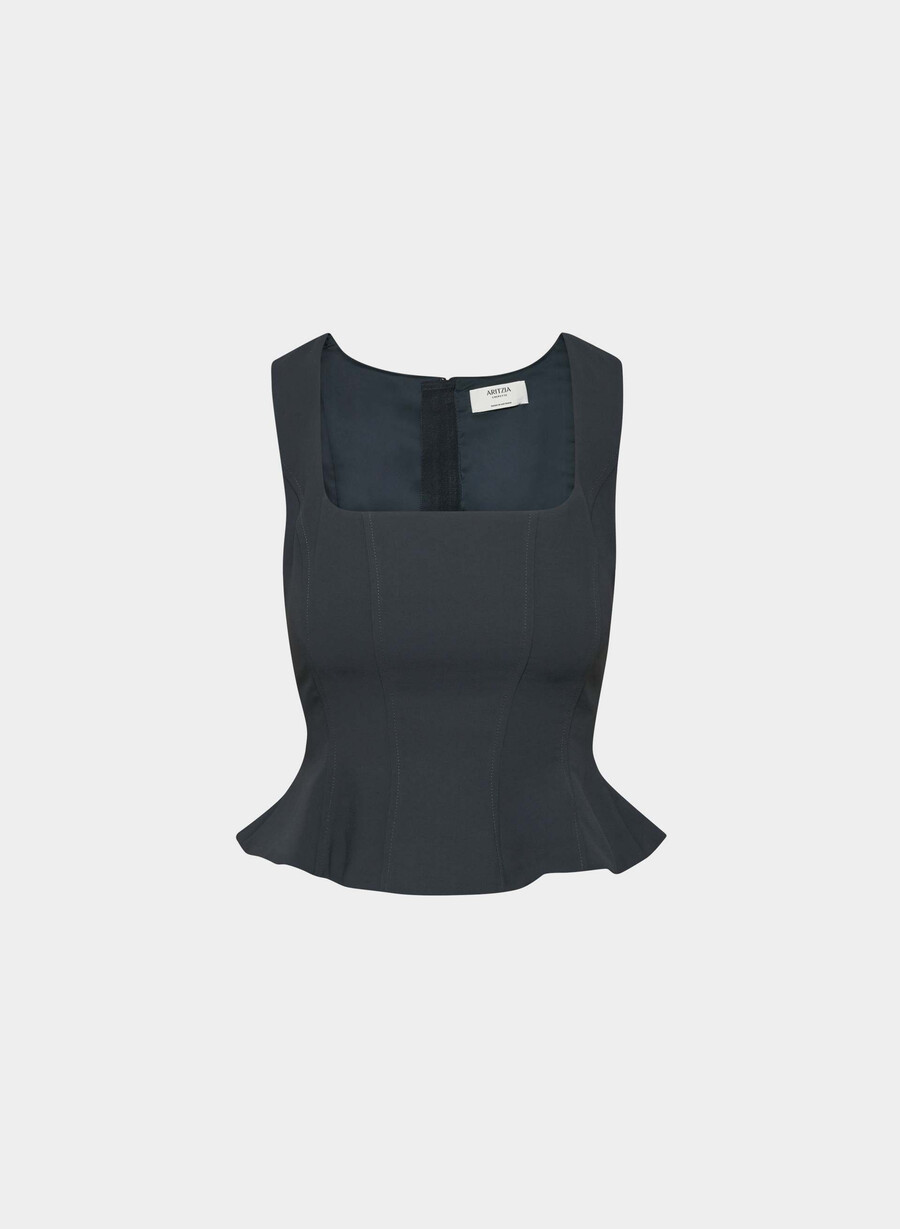 rhodora bustier - crepette dark night navy