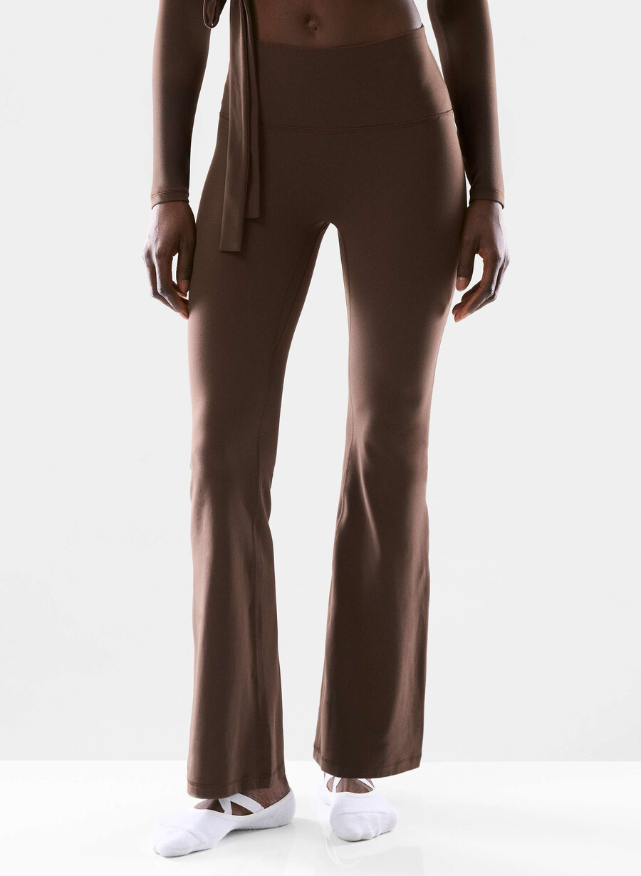 butter cheeky infinite hi flare 30 leggings mokkabrun