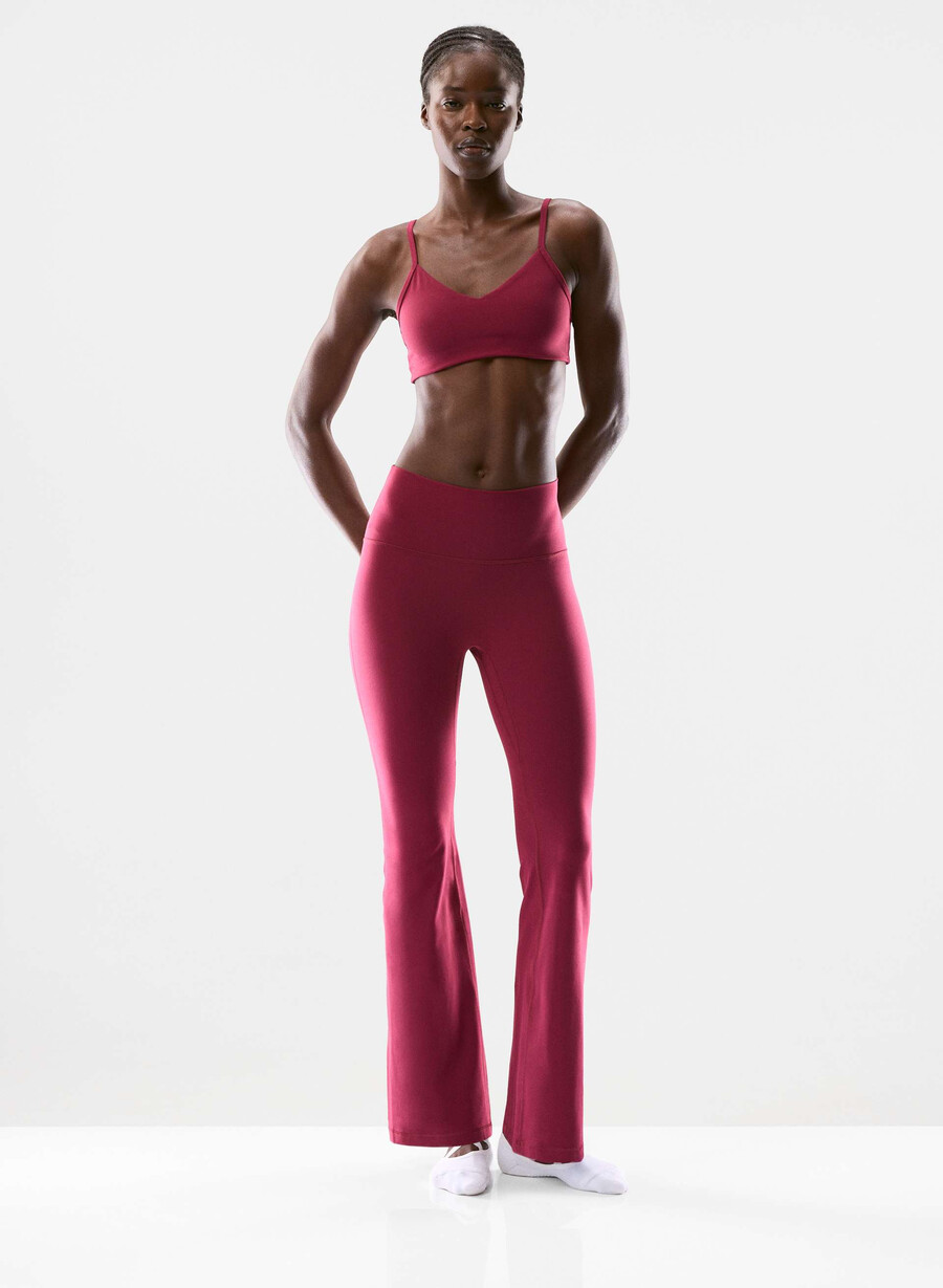 butter cheeky infinite hi flare 30 leggings juicy rose