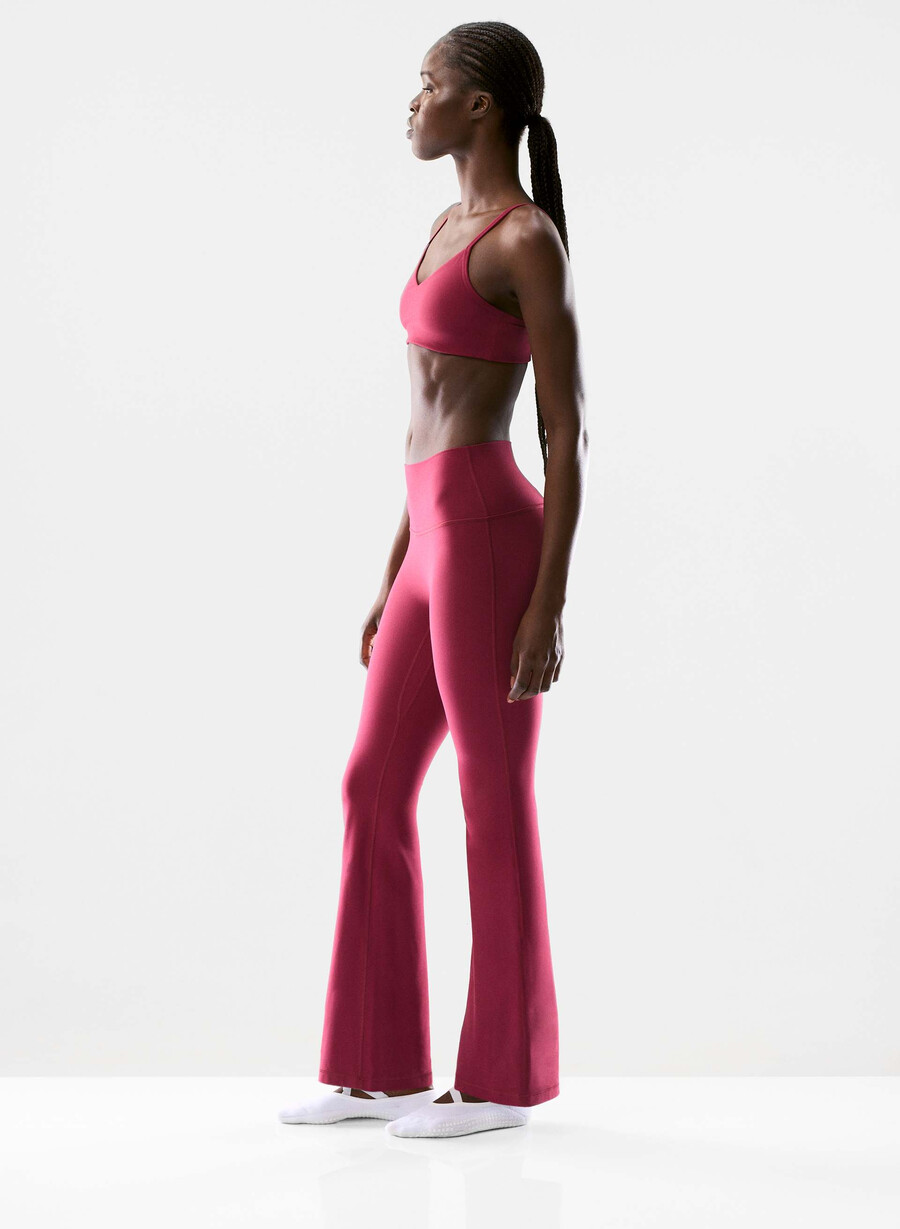 butter cheeky infinite hi flare 30 leggings juicy rose