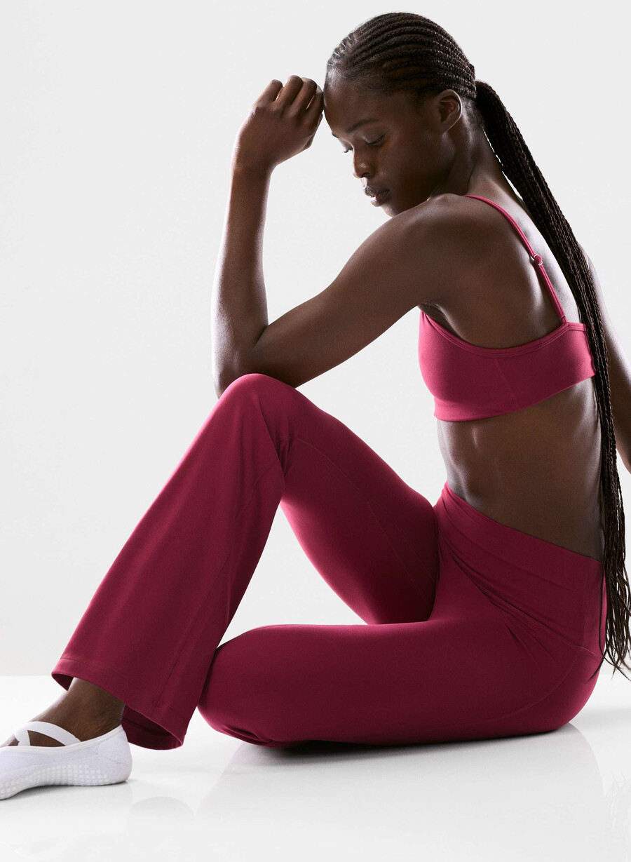 butter cheeky infinite hi flare 30 leggings juicy rose
