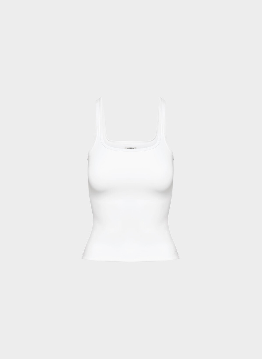 original contour penchant tanktop i lys hvit