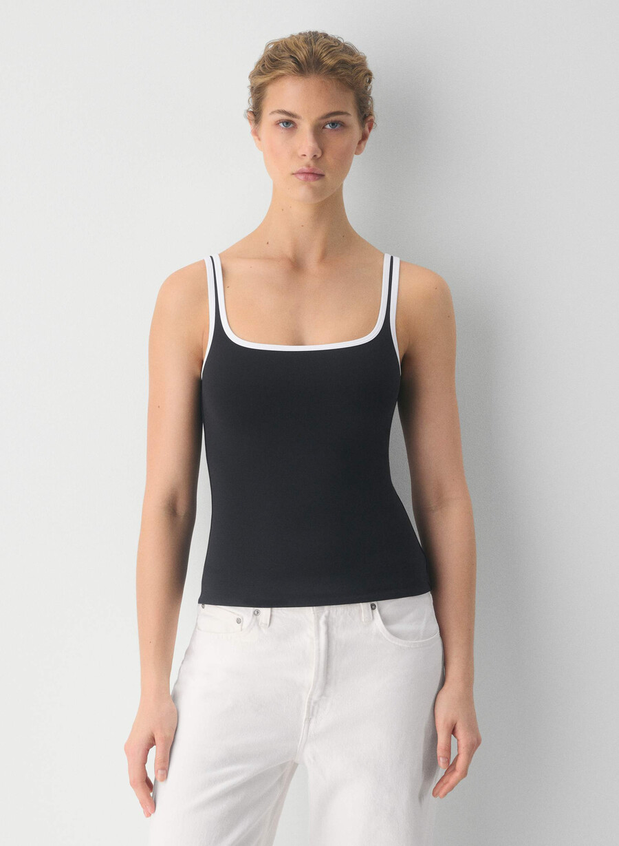original contour penchant tanktop svarthvit
