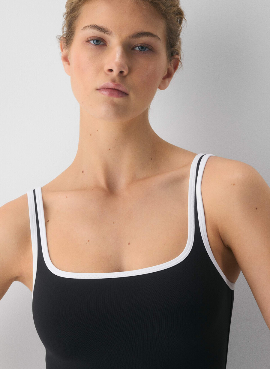 original contour penchant tanktop svarthvit