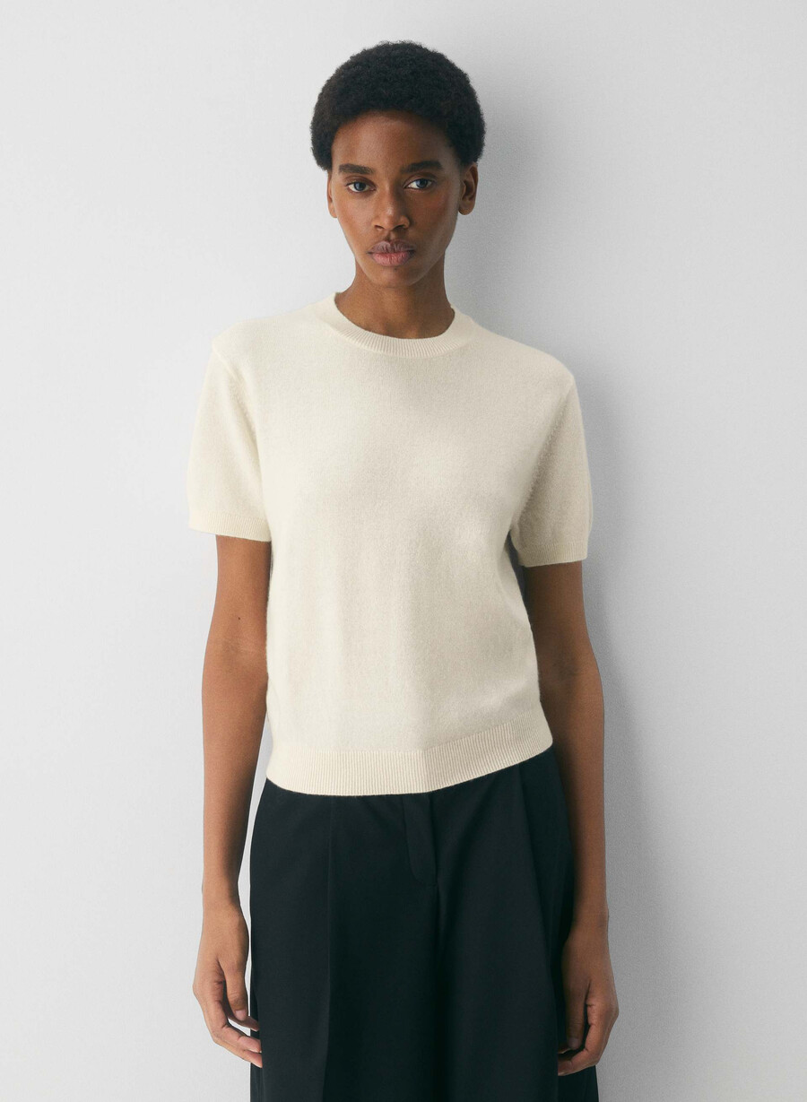bare cashmere bloor genser lys bjØrk