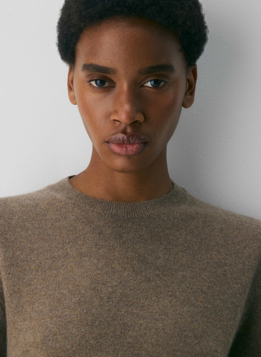 bare cashmere bloor genser heather folio brun