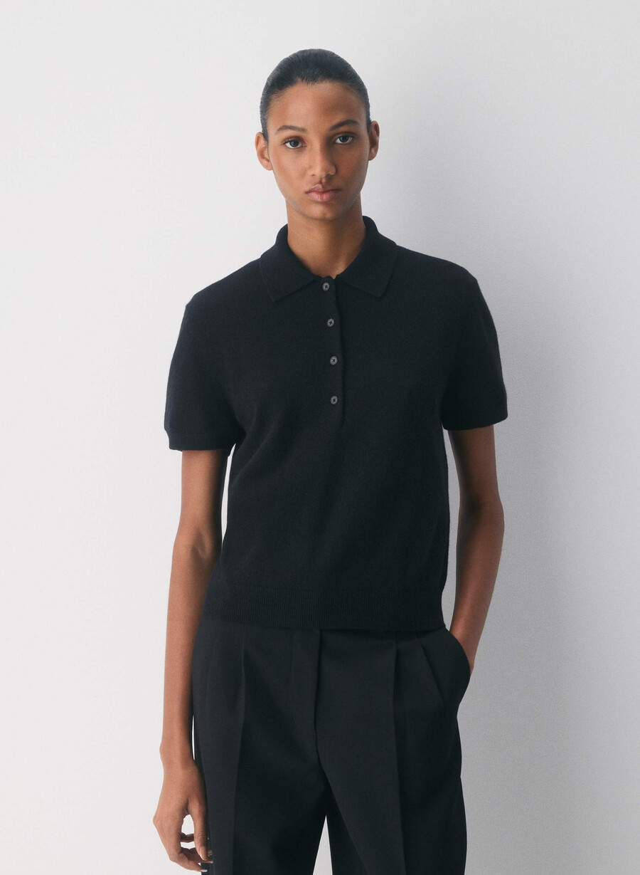 bare cashmere cellini pologenser svart