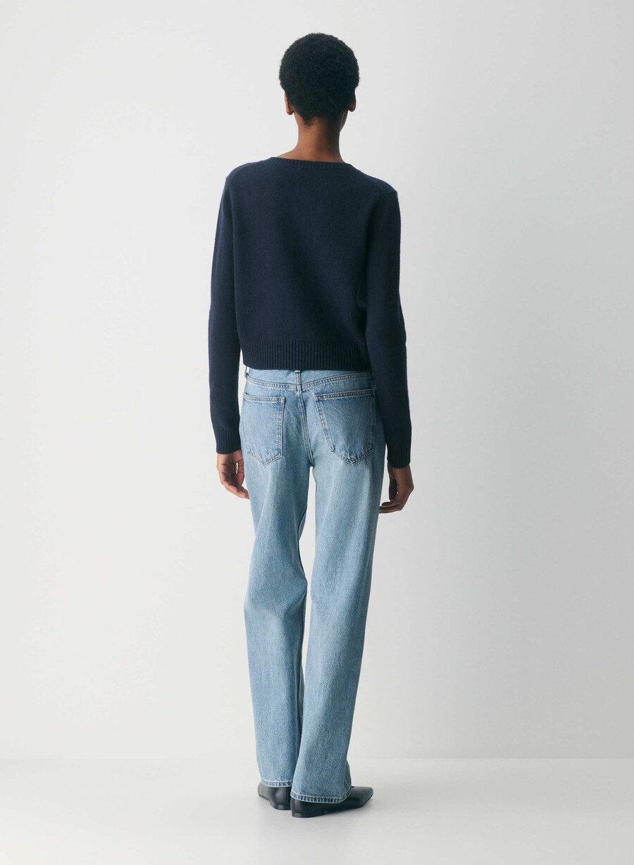 essential cashmere acme cardigan limonade