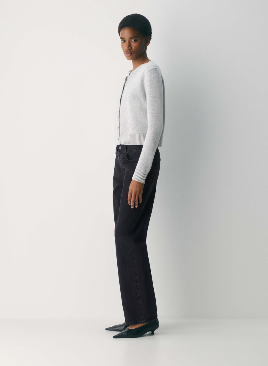 essential cashmere acme cardigan mørk krom