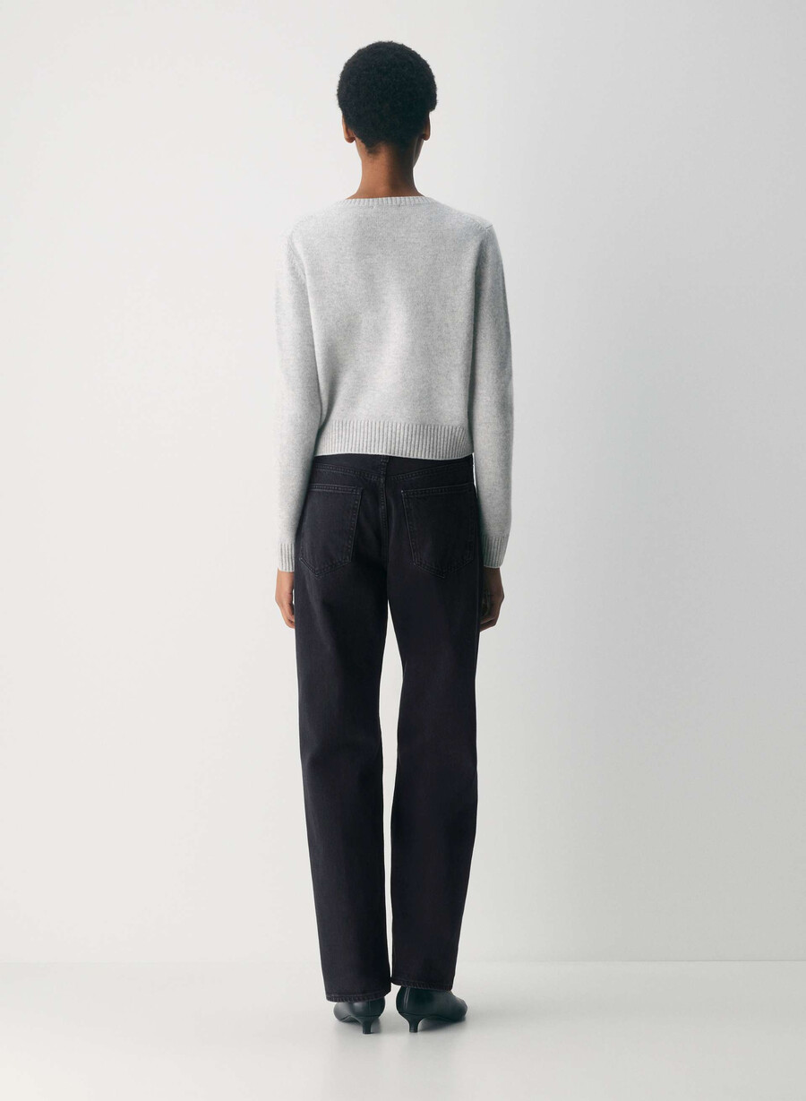 essential cashmere acme cardigan mørk krom