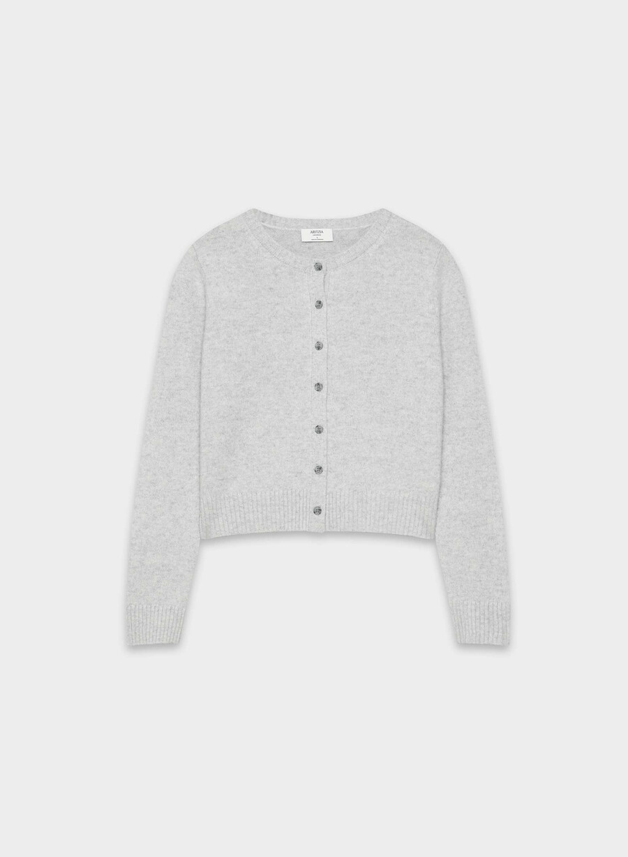 essential cashmere acme cardigan mørk krom
