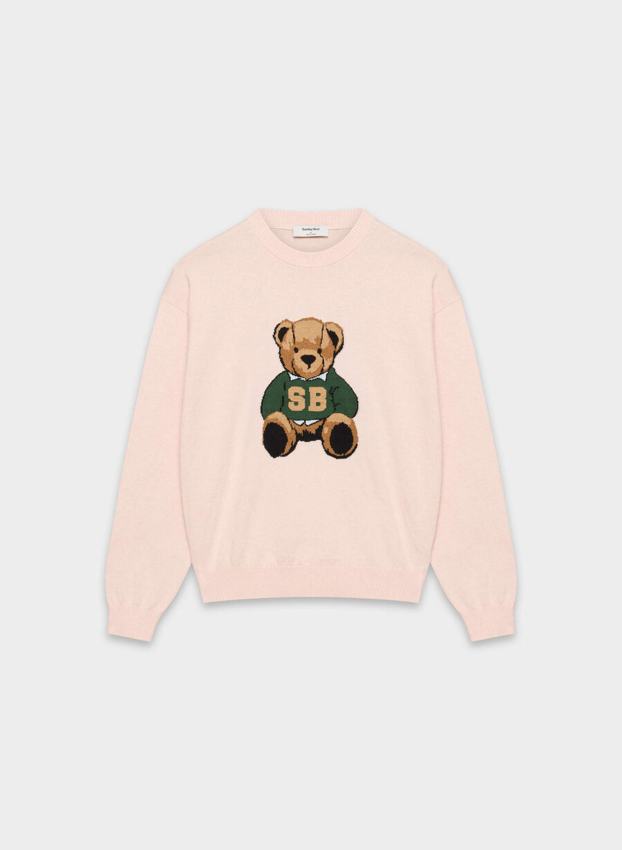 cotton charm prep icon genser skjØtt rosa teddy bea