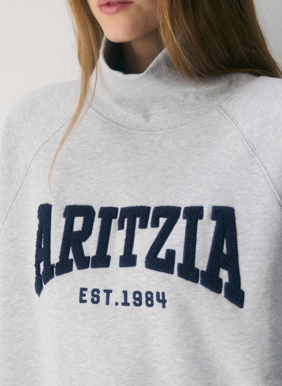 koselig svettefleece mega raglan trakthals h krom admiral