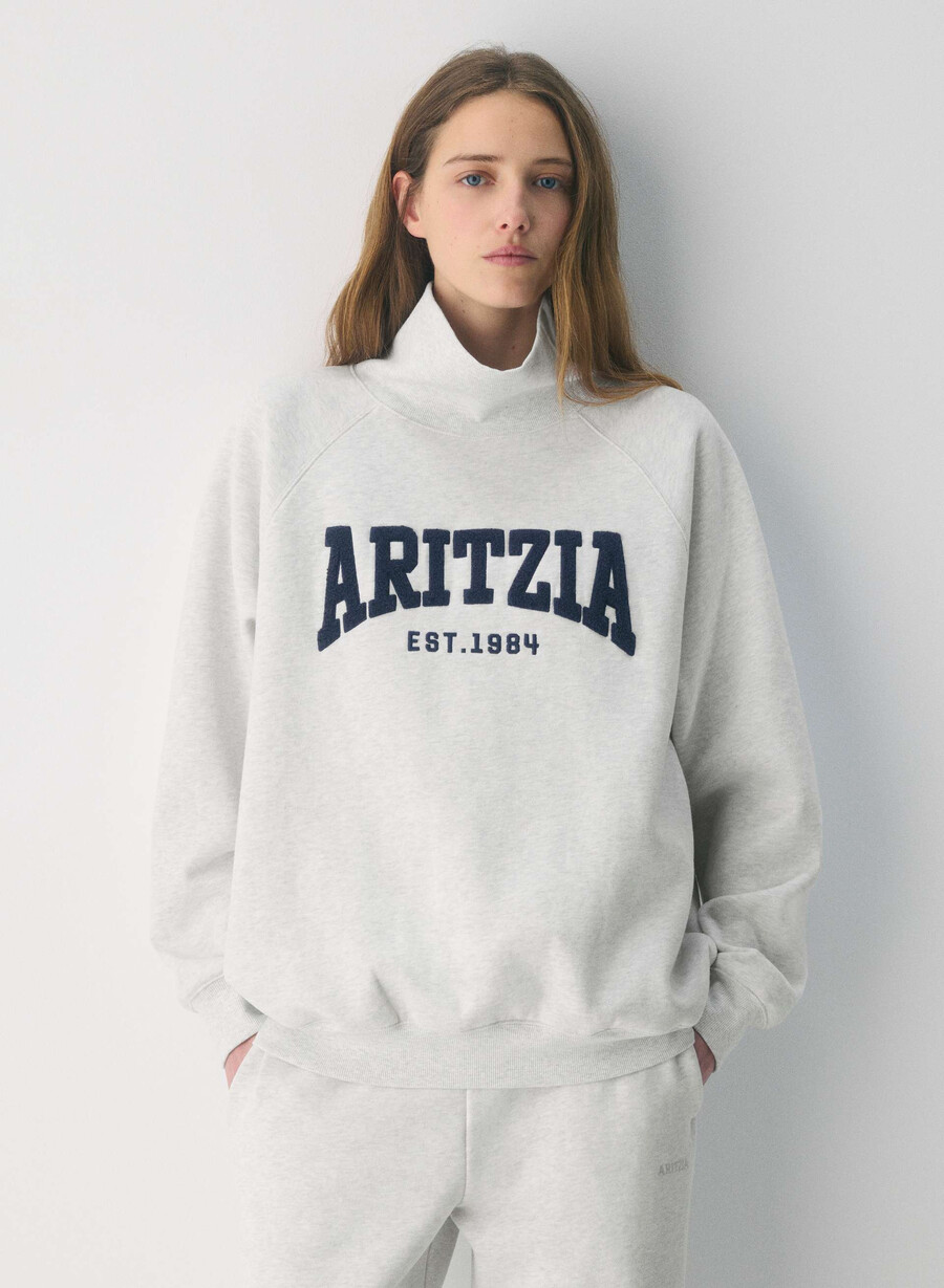 koselig svettefleece mega raglan trakthals h. cld hvitadmiral