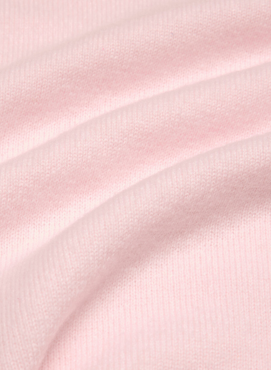 bare cashmere komposisjonsgenser villa pink