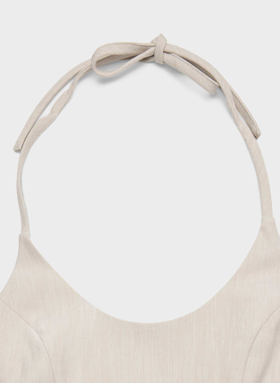 convention halter topp heather matte perle