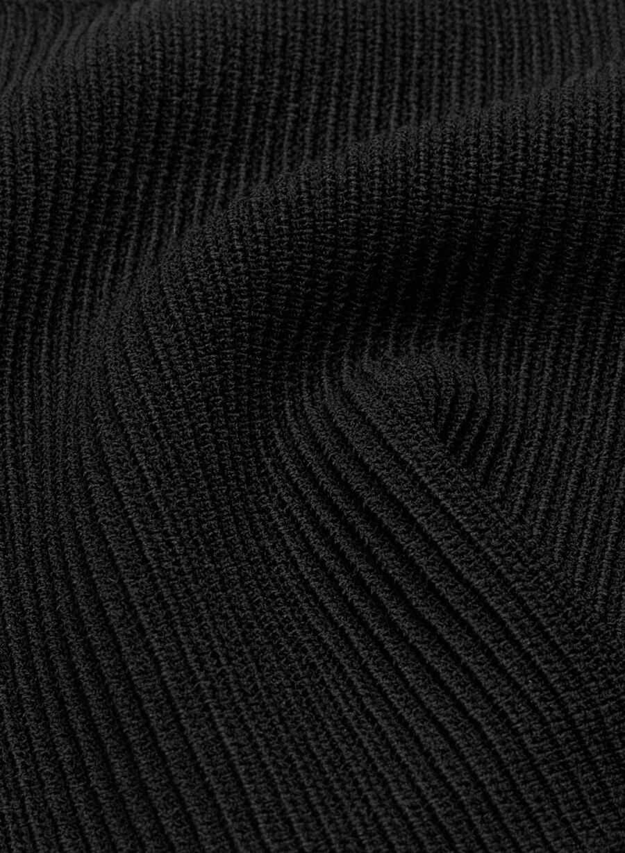 sculpt knit squareneck cropped tank svart