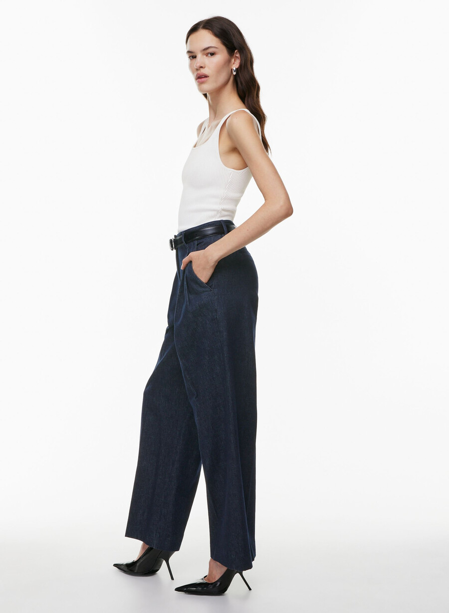 sculpt strikket topp med firkantet hals hvit
