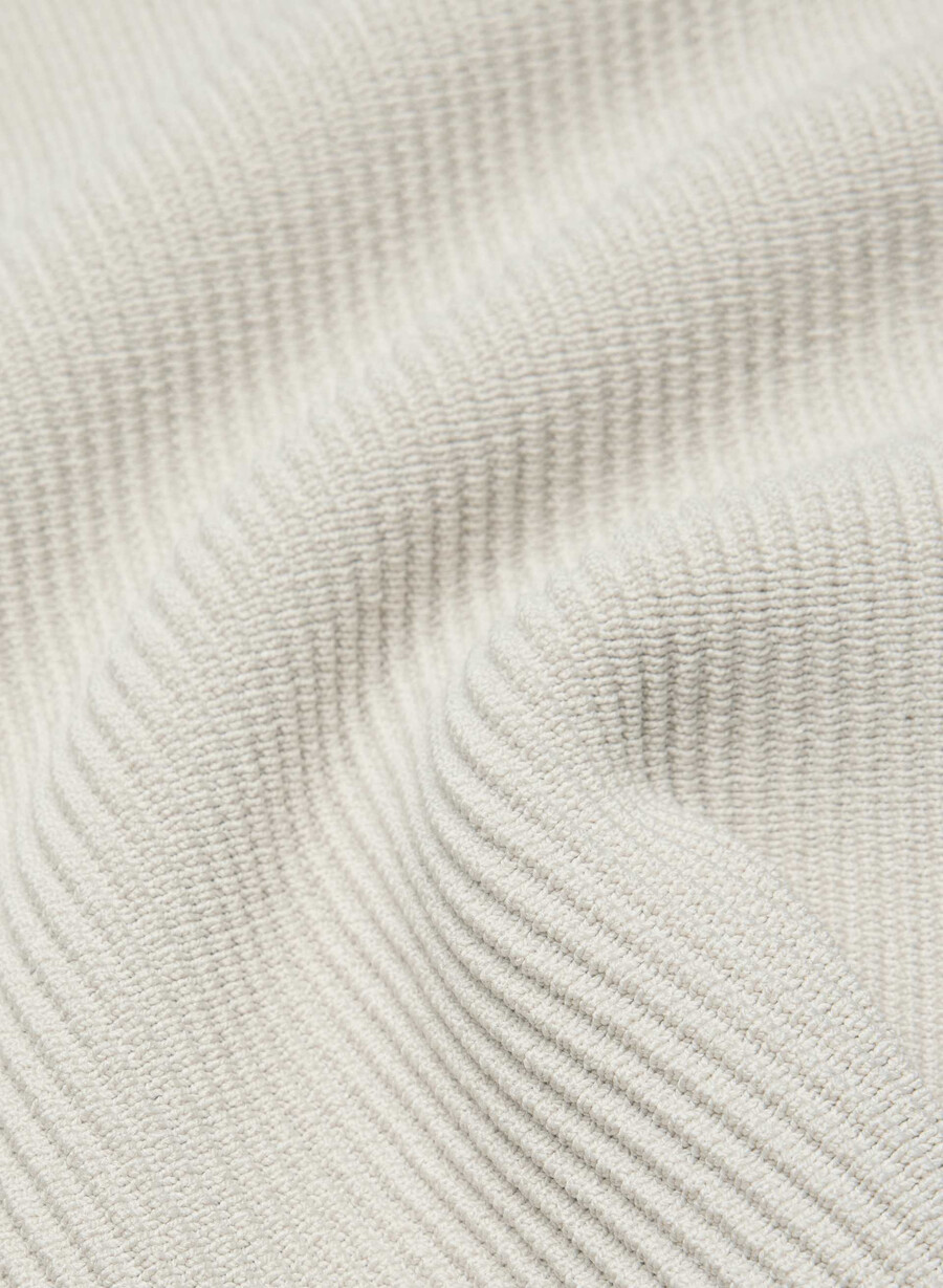 sculpt knit singlet med firkantet hals og matte perleblÅe blÅe herreguler