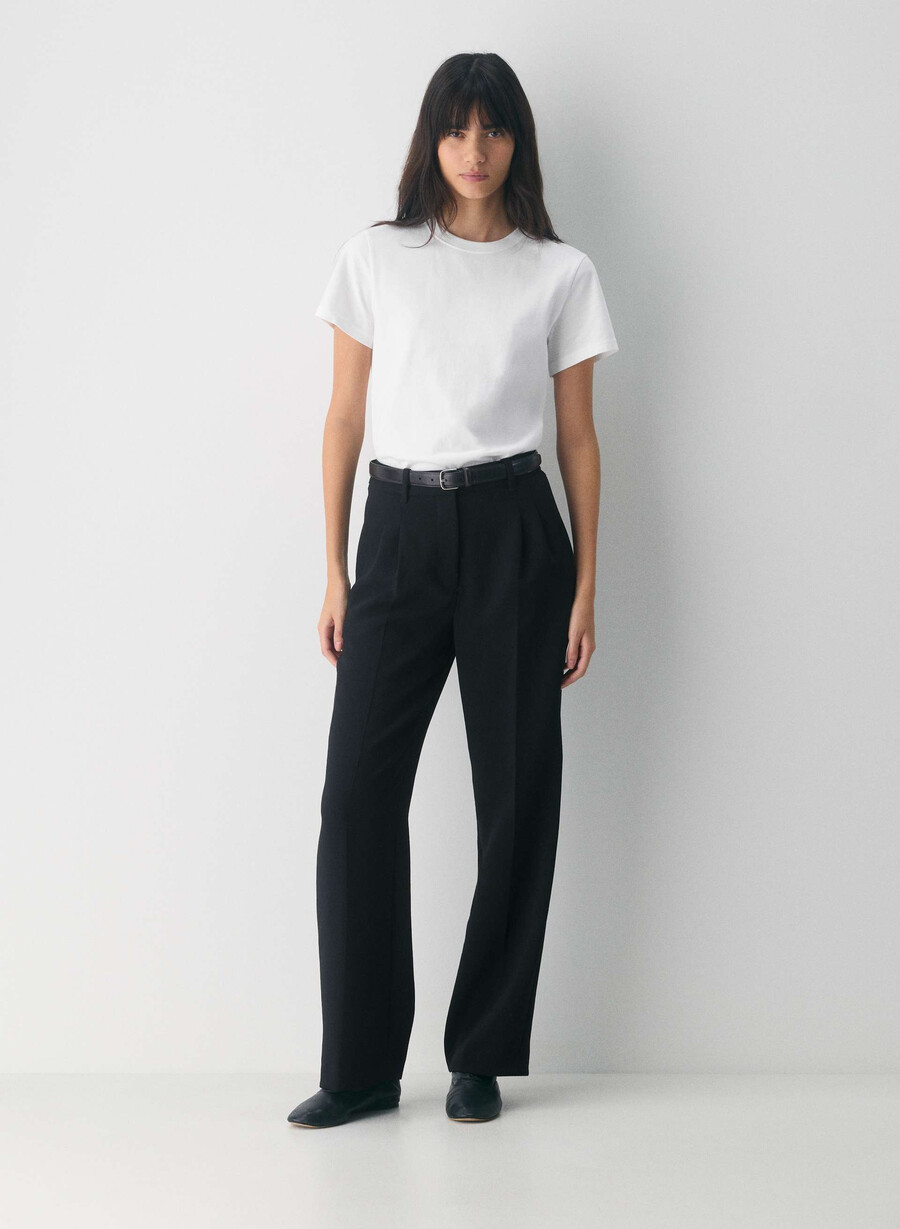 the effortless pant - crepette svart