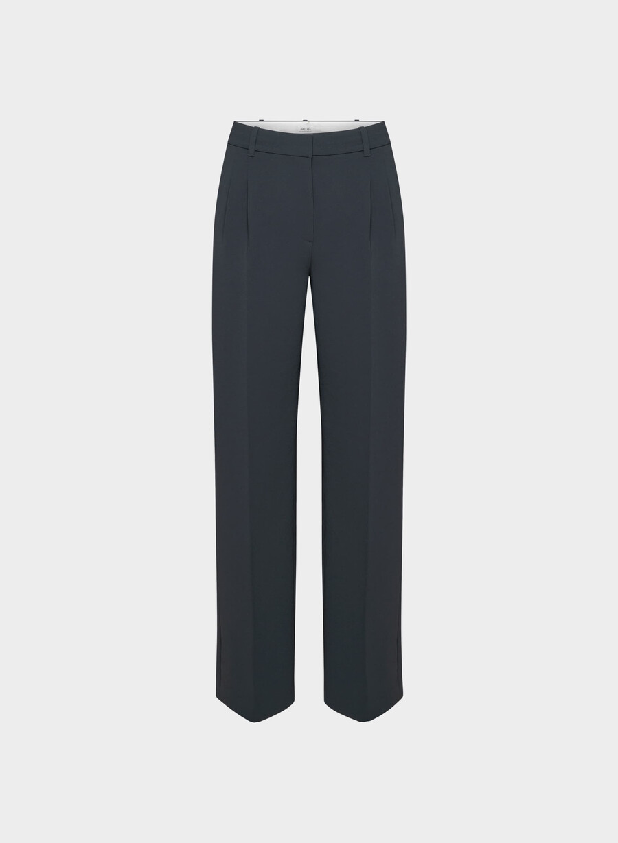 the effortless pant - crepette mØrk nattsblÅ