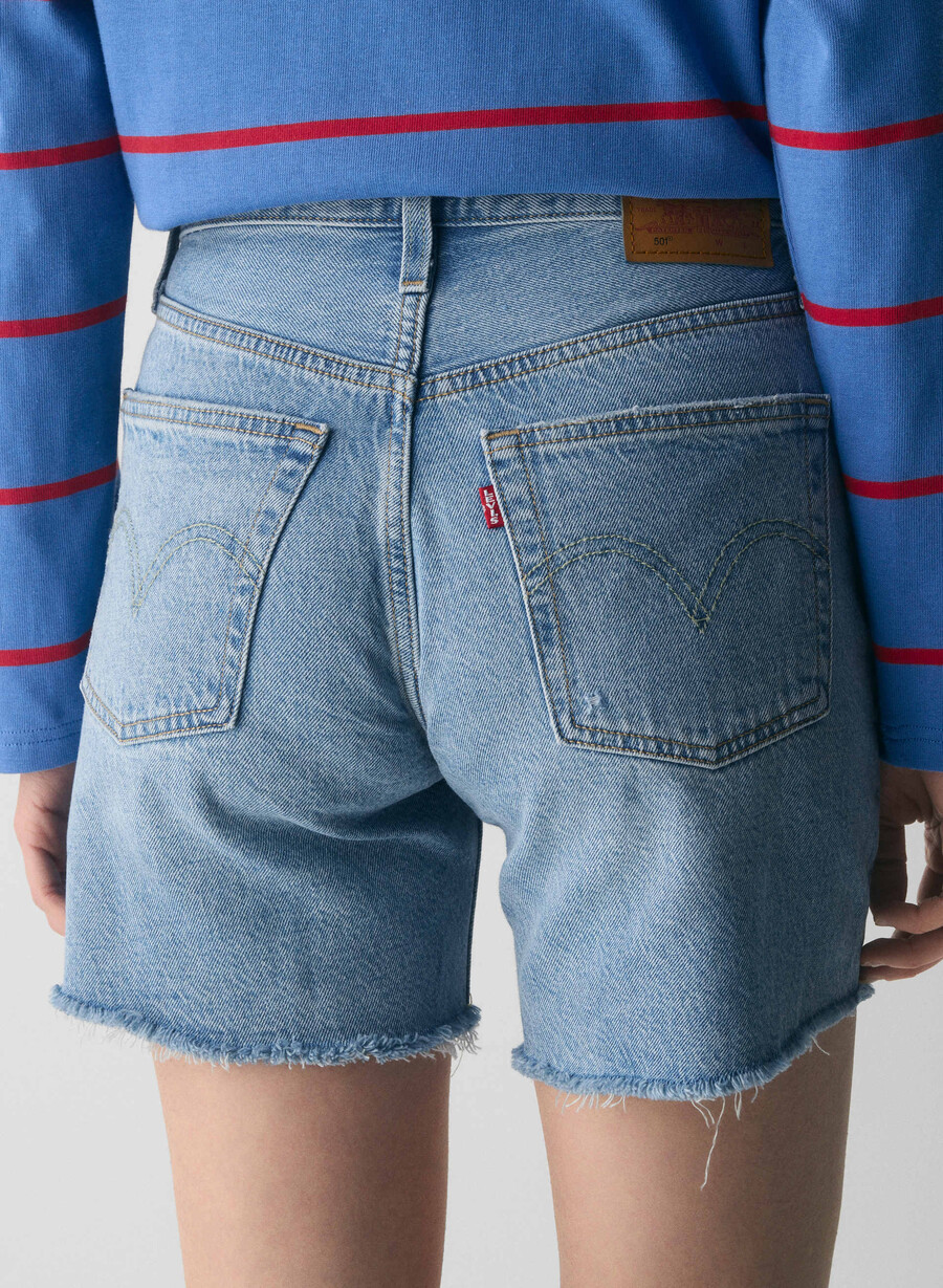 levis 501 mid thigh jeans short fun flare