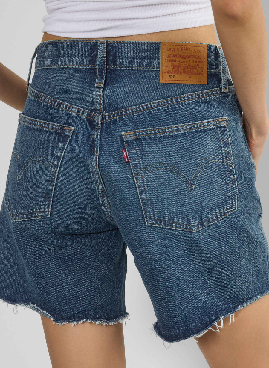levis 501 mid thigh jeanshorts oppsigelse