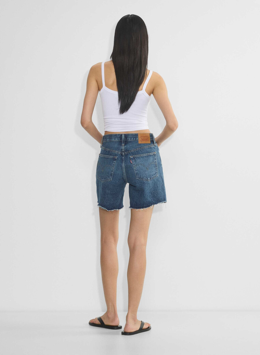 levis 501 mid thigh jeanshorts oppsigelse