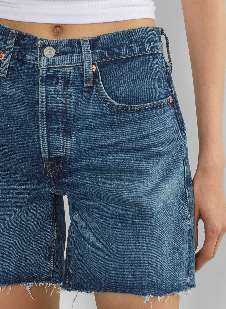 levis 501 mid thigh jeanshorts oppsigelse