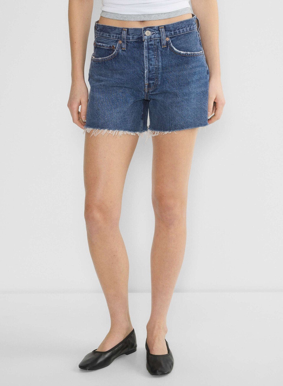 agolde parker lange jeans shorts forsiktig