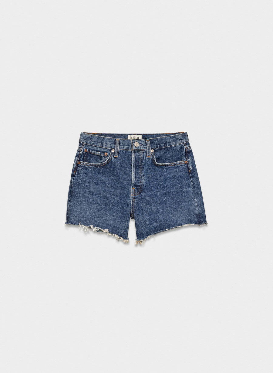 agolde parker lange jeans shorts forsiktig