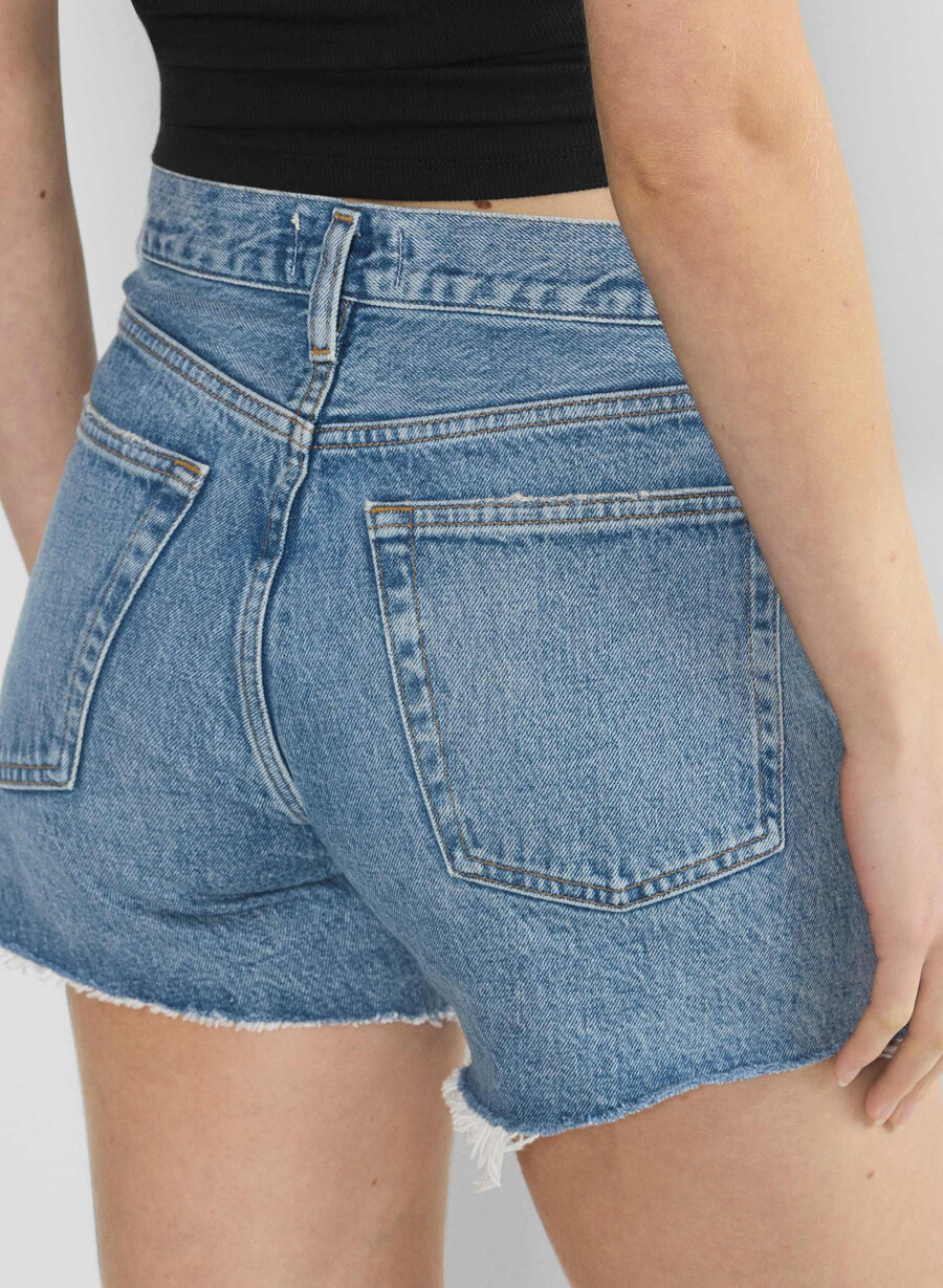 agolde parker lange jeans shorts fairway