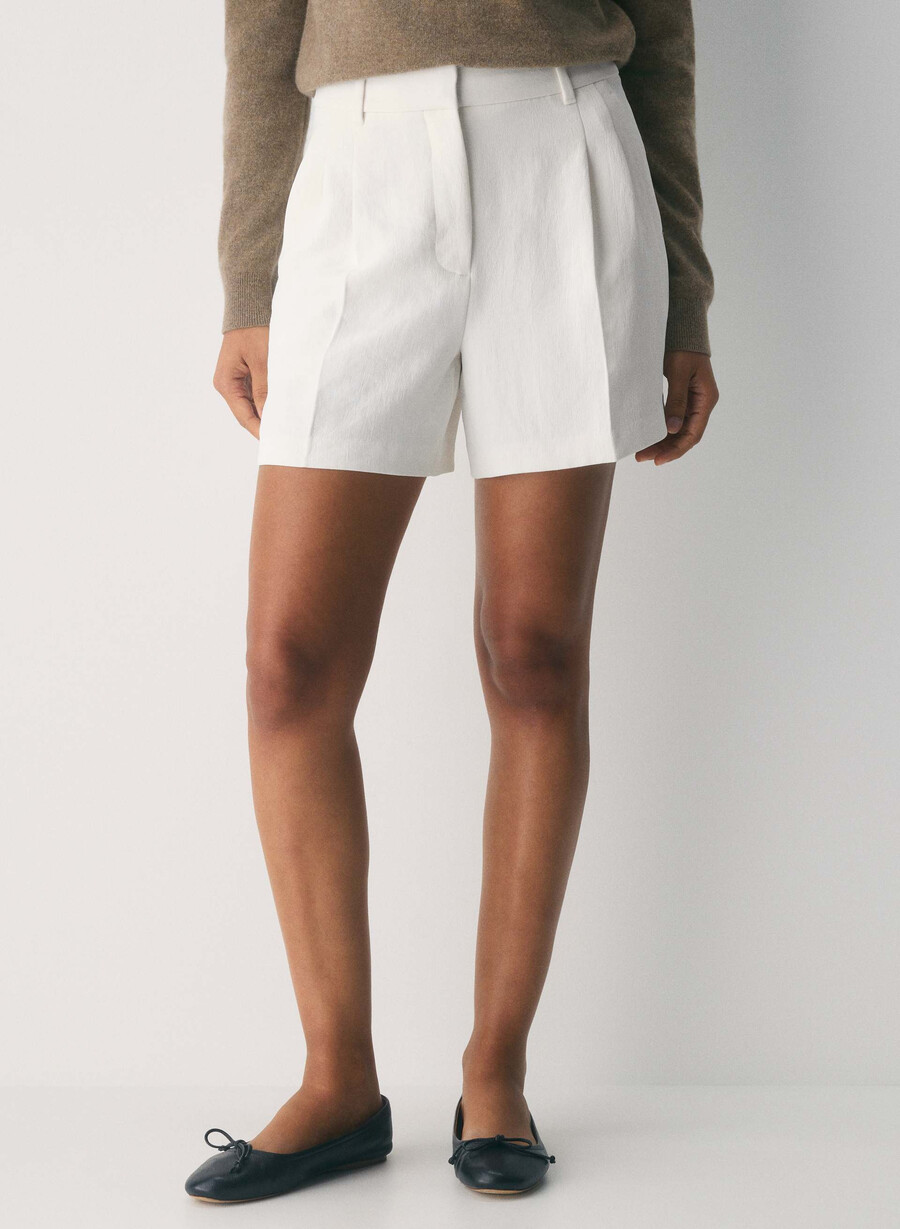 the effortless short mid-thigh – crepette dark nat navy