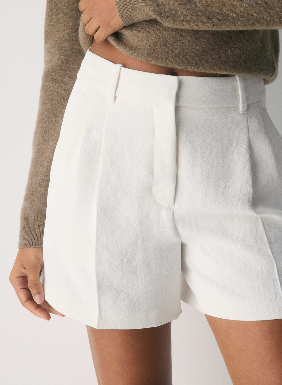 the effortless short mid-thigh – crepette dark nat navy