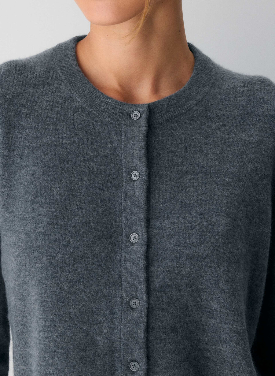 softspoke sicilia cardigan mørk grå lyng