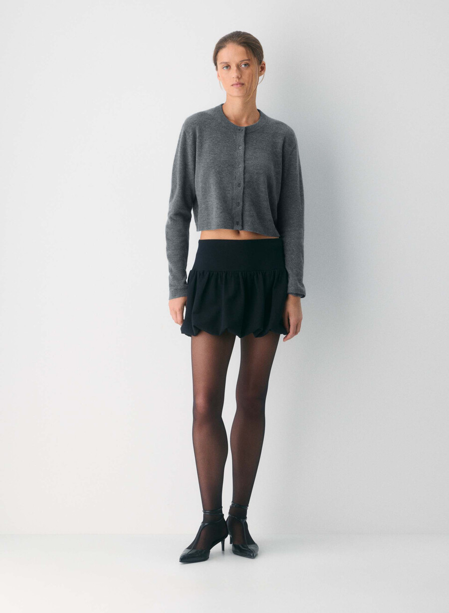 softspoke sicilia cardigan mørk grå lyng