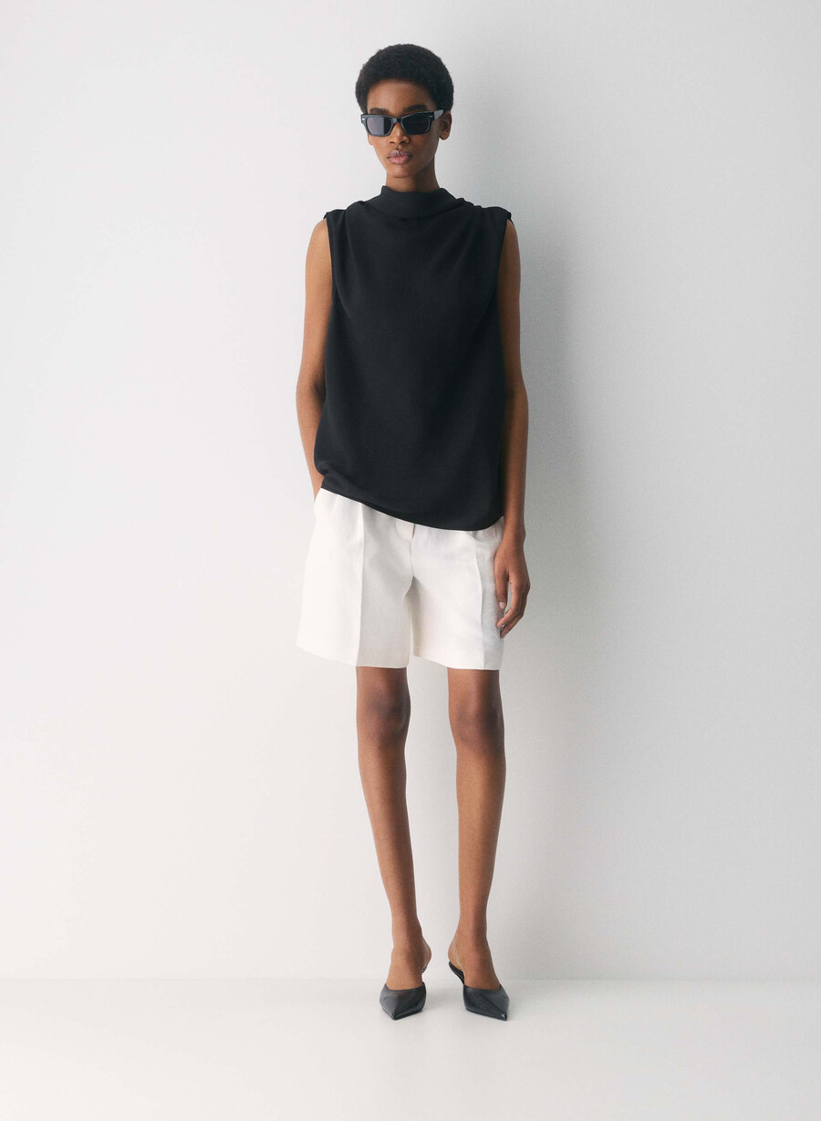 carter-bluse svart